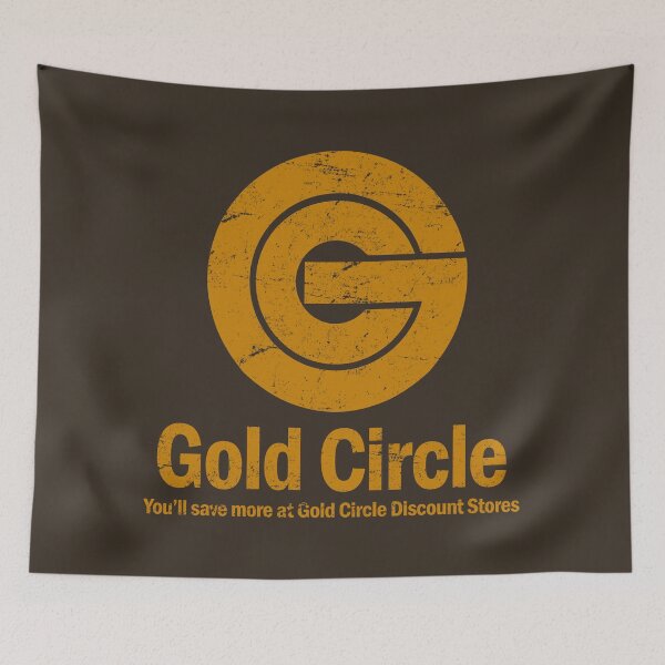 Item preview, Distressed Gold Circle Stores designed and sold by TeeArcade84.