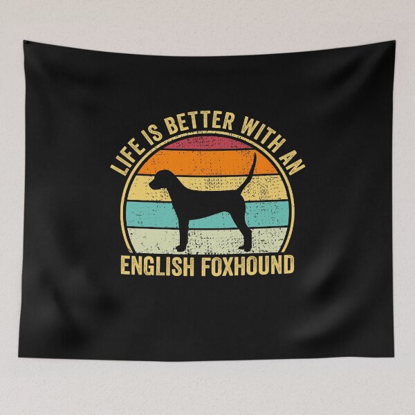 Item preview, Life is Better with an English foxhound Shirt, Cool English foxhound Dad Mom Dog Father, English foxhound owner Christmas birthday gift designed and sold by xlnv.