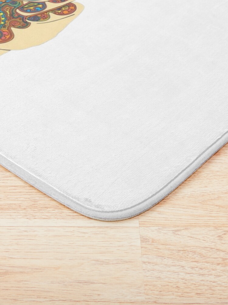 Alternate view of Orange and Teal VSCO Peace Hands Bath Mat