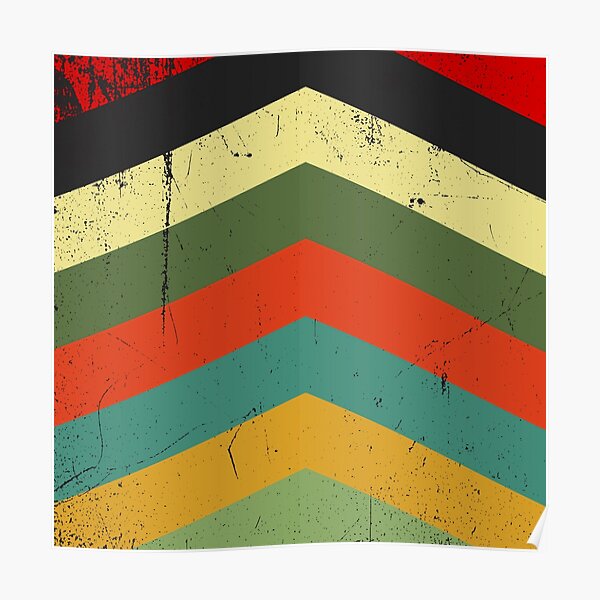 Grunge chevron Poster