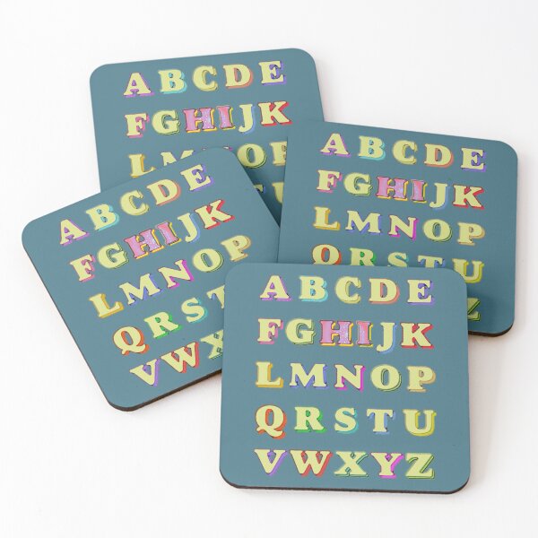 Item preview, Alphabet HI-lighted ("HI" text letters typography) designed and sold by SolidEarthArt.