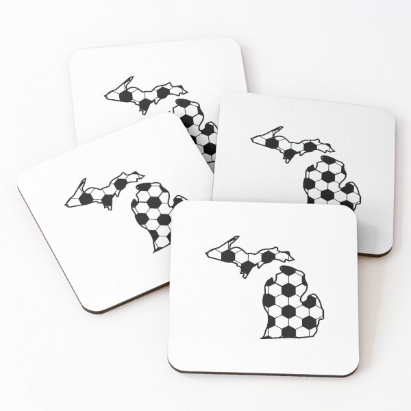 Item preview, Michigan state with soccer pattern designed and sold by PepaAnaRB.