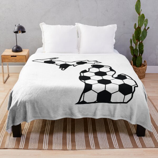 Item preview, Michigan state with soccer pattern designed and sold by PepaAnaRB.