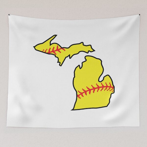 Item preview, Michigan state with baseball pattern designed and sold by PepaAnaRB.