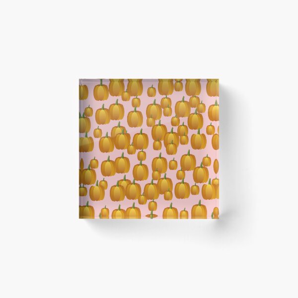 Item preview, Ornamental  Patterned Yellow Orange Pumpkins on Pink Background  designed and sold by IraNiva.