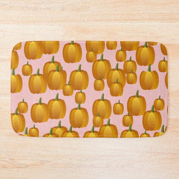 Item preview, Ornamental  Patterned Yellow Orange Pumpkins on Pink Background  designed and sold by IraNiva.