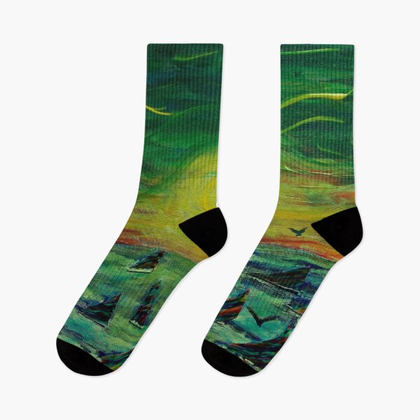 Item preview, Rainbow finned Sharks at sunset designed and sold by George Hutton Hunter.