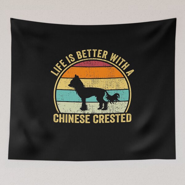 Item preview, Life is Better with a Chinese crested Shirt, Cool Chinese crested Dad Mom Dog Father, Chinese crested owner Christmas birthday gift designed and sold by xlnv.