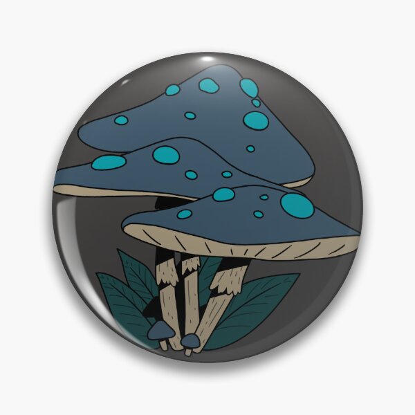 Item preview, bluish mushrooms designed and sold by RulitosThomas.