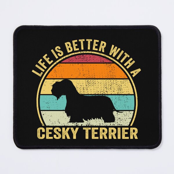 Item preview, Life is Better with a Cesky terrier Shirt, Cool Cesky terrier Dad Mom Dog Father, Cesky terrier owner Christmas birthday gift designed and sold by xlnv.