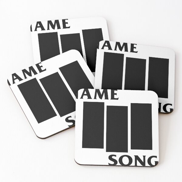 Item preview, name three songs black flag designed and sold by bbreakout.