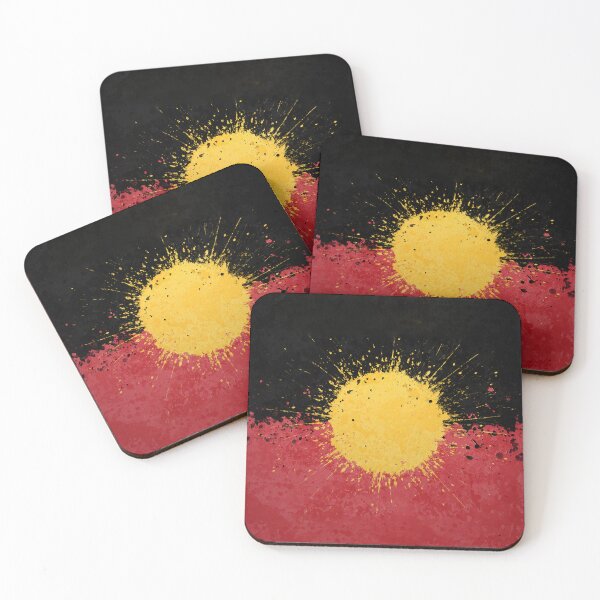 Item preview, Abstract  Australian Aboriginal Flag Art, Australian Aboriginal Flag For Aboriginal People, Australian Aboriginal Flag Designs, Aboriginal Flag Art Oil Paint designed and sold by Trendymotion.