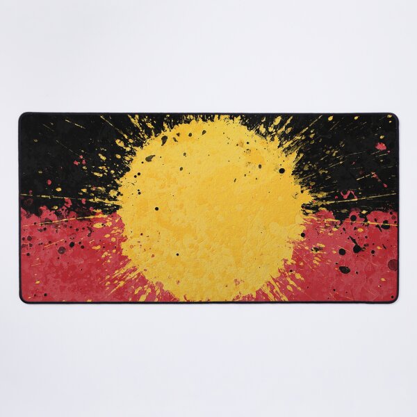 "Abstract Australian Aboriginal Flag Art, Australian Aboriginal Flag