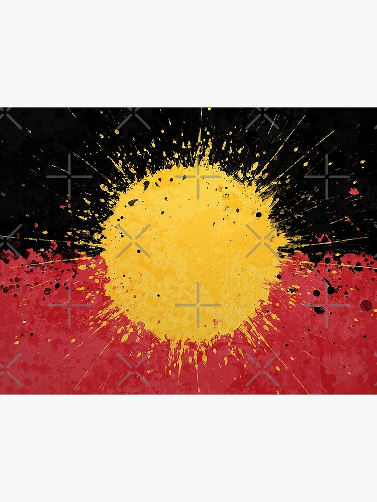 "Abstract Australian Aboriginal Flag Art, Australian Aboriginal Flag