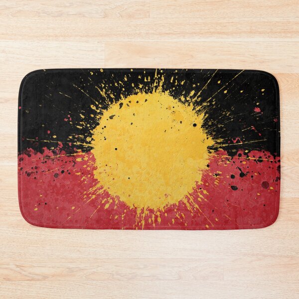 Item preview, Abstract  Australian Aboriginal Flag Art, Australian Aboriginal Flag For Aboriginal People, Australian Aboriginal Flag Designs, Aboriginal Flag Art Oil Paint designed and sold by Trendymotion.