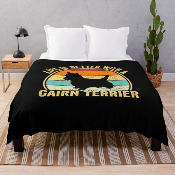 Artikelvorschau, Das Leben ist besser mit einem Cairn Terrier Shirt, Cooles Cairn Terrier Papa Mama Hund Vater, Cairn Terrier Besitzer Weihnachtsgeburtstagsgeschenk entworfen und verkauft von xlnv.