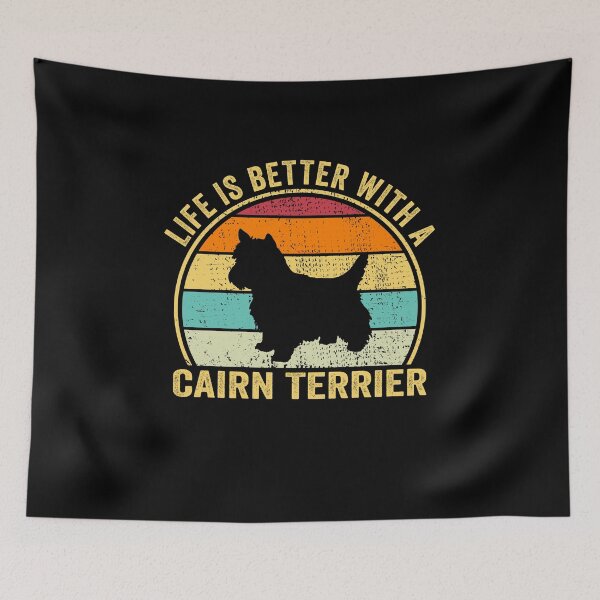Item preview, Life is Better with a Cairn terrier Shirt, Cool Cairn terrier Dad Mom Dog Father, Cairn terrier owner Christmas birthday gift designed and sold by xlnv.
