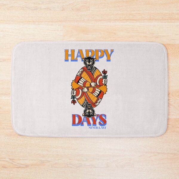 Item preview, Happy days never last Old School illustrated playing card design designed and sold by ShineEyePirate.