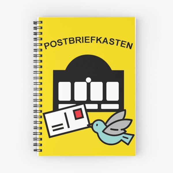Item preview, Happy Postcrossing Hello Germany German Mailbox Germany Mail Art Postal Letter Writing Airmail Yellow Mailbox Carrier Bird Shirt designed and sold by cutestamps.