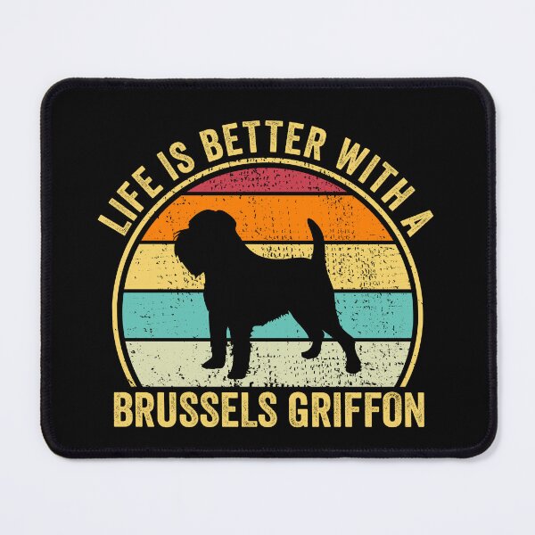 Item preview, Life is Better with a Brussels griffon Shirt, Cool Brussels griffon Dad Mom Dog Father, Brussels griffon owner Christmas birthday gift designed and sold by xlnv.