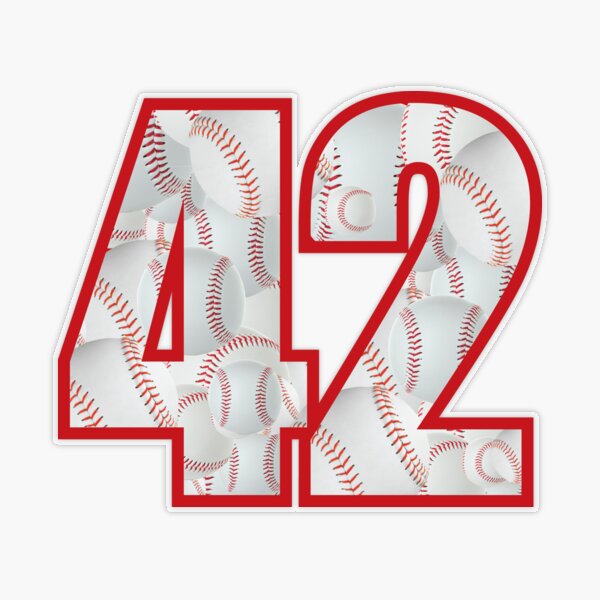 Number 42 Forty Two Baseball Lucky Favorite Jersey SVG PNG Files –  creativeusarts