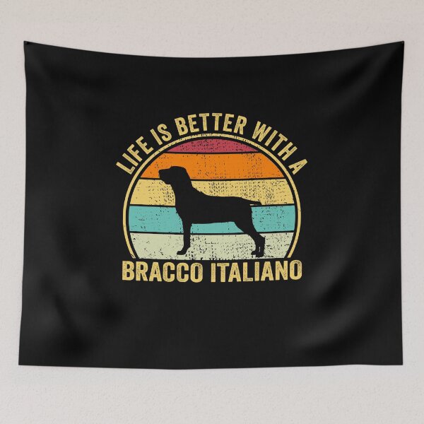 Item preview, Life is Better with a Bracco italiano Shirt, Cool Bracco italiano Dad Mom Dog Father, Bracco italiano owner Christmas birthday gift designed and sold by xlnv.
