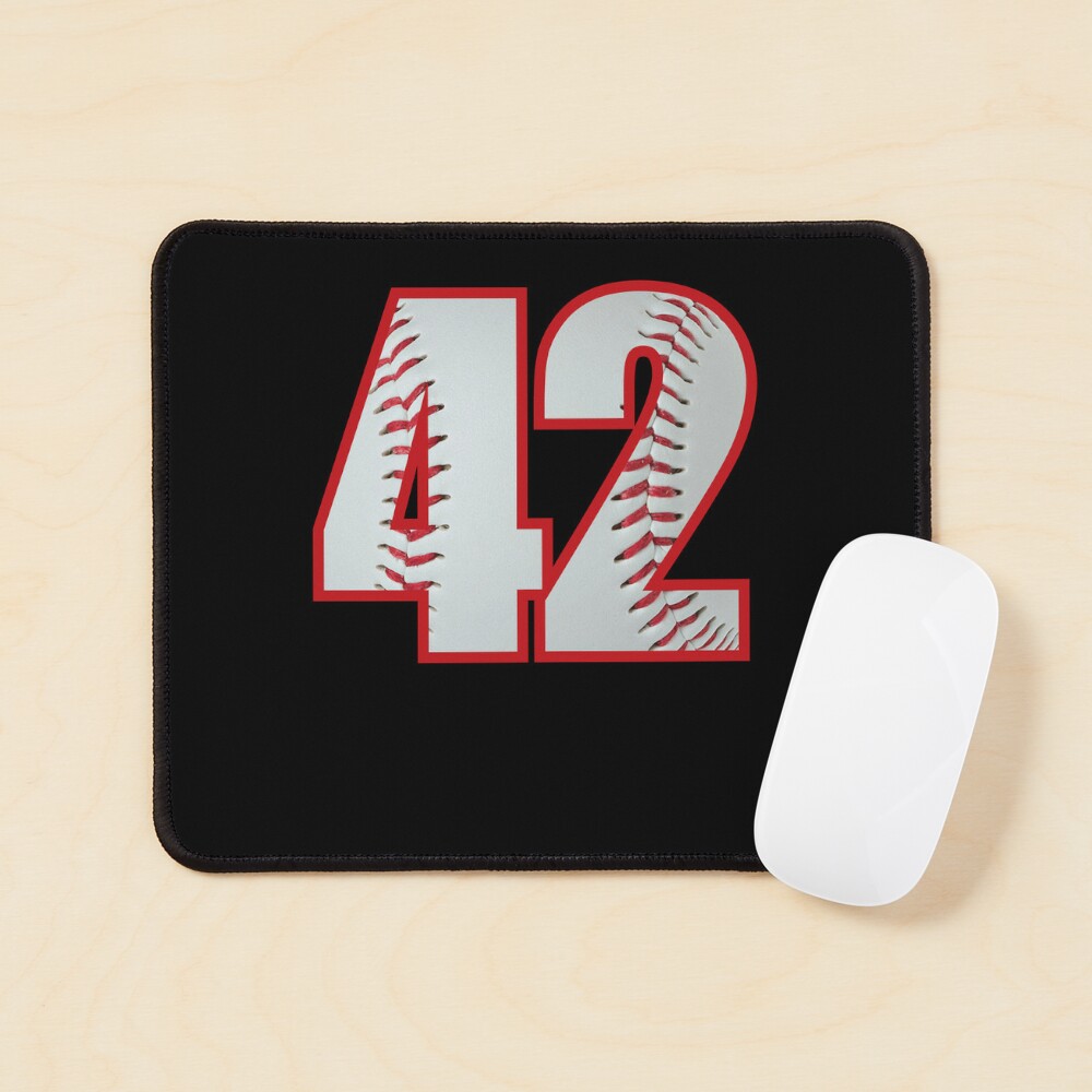 smartrocket Baseball Number #42 Forty Two Lucky Favorite Jersey Number. Wall and Art Print