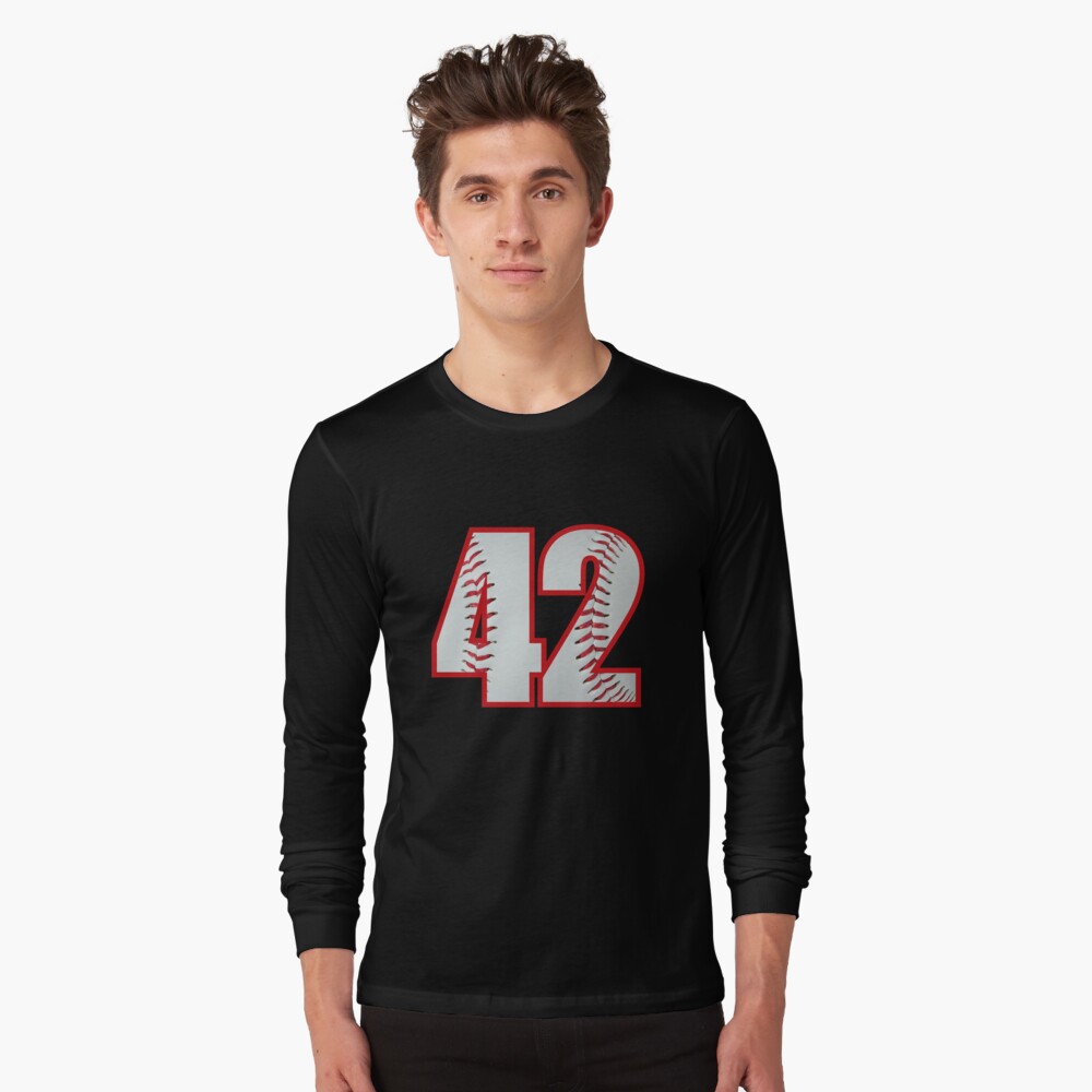 smartrocket Baseball Number #42 Forty Two Lucky Favorite Jersey Number. Wall and Art Print