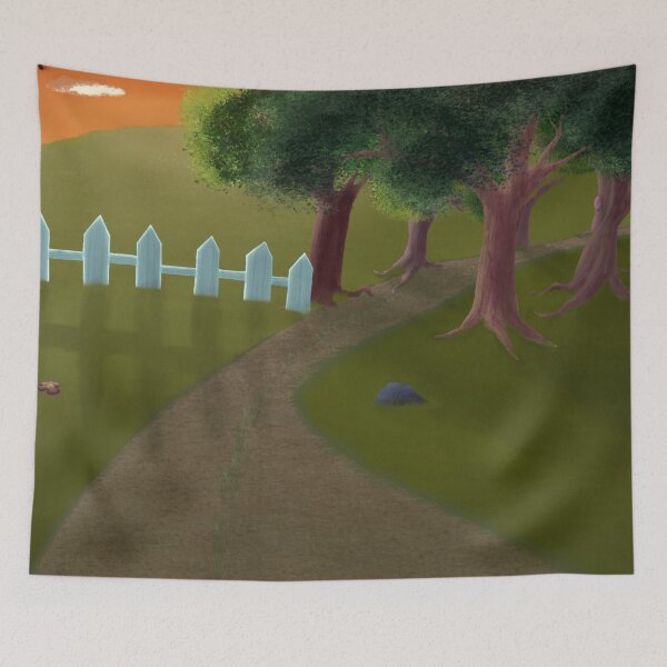 Item preview, Sunset on the Grassy Trail designed and sold by NonbinarySarah.