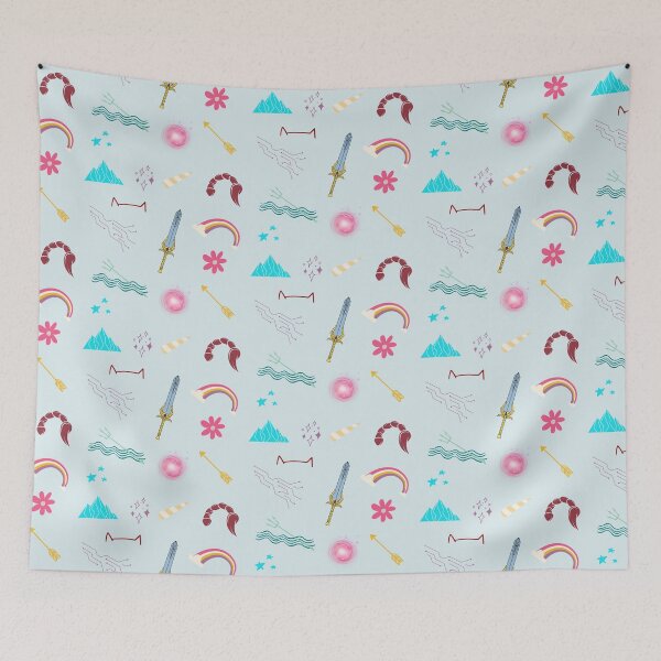 Item preview, She-ra Character Theme collage - She-re and the princesses of power - blue designed and sold by tziggles.