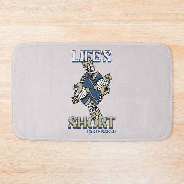 Item preview, Life's short - party naked. retro illustrated playing card design designed and sold by ShineEyePirate.