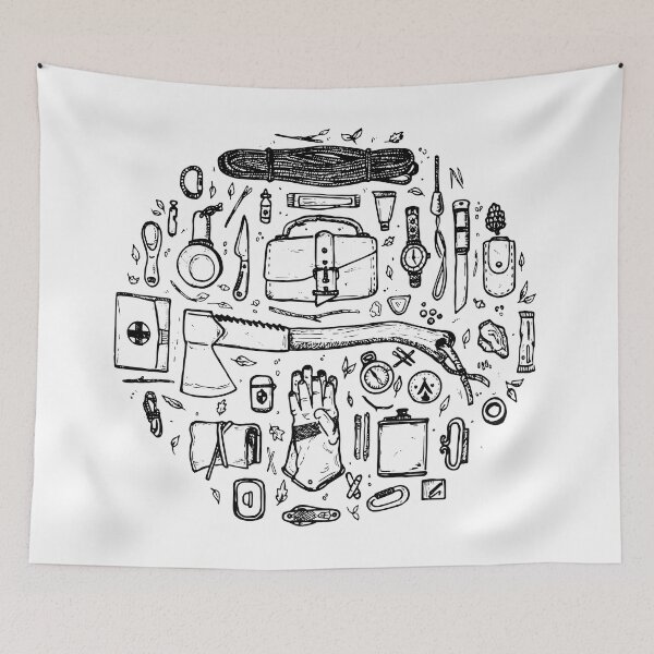 Item preview, retro camping gear designed and sold by XXgooddeedXX.