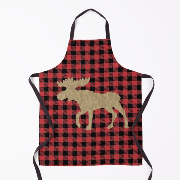 Item preview, Rustic Moose with Buffalo Plaid designed and sold by Art by Jess.