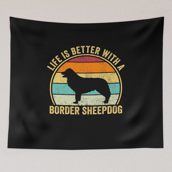 Item preview, Life is Better with a Border sheepdog Shirt, Cool Border sheepdog Dad Mom Dog Father, Border sheepdog owner Christmas birthday gift designed and sold by xlnv.
