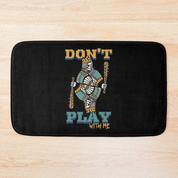 Item preview, Don't play with me - retro illustrated playing card design designed and sold by ShineEyePirate.