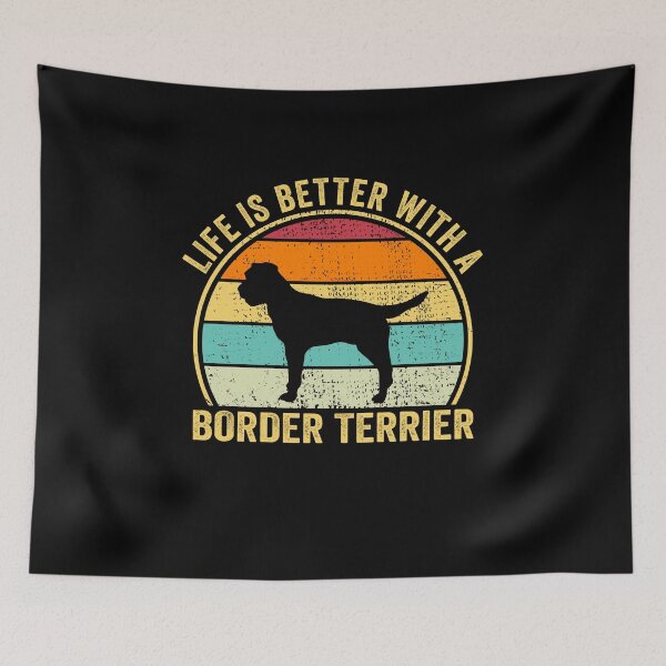 Item preview, Life is Better with a Border terrier Shirt, Cool Border terrier Dad Mom Dog Father, Border terrier owner Christmas birthday gift designed and sold by xlnv.