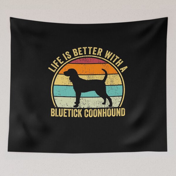 Item preview, Life is Better with a Bluetick coonhound Shirt, Cool Bluetick coonhound Dad Mom Dog Father, Bluetick coonhound owner Christmas birthday gift designed and sold by xlnv.