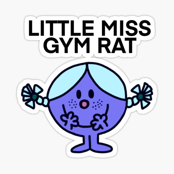 Petite miss rat de gym Sticker