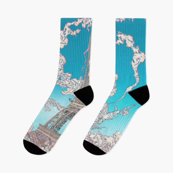 Item preview, eiffel tower hokusai style designed and sold by kombos.