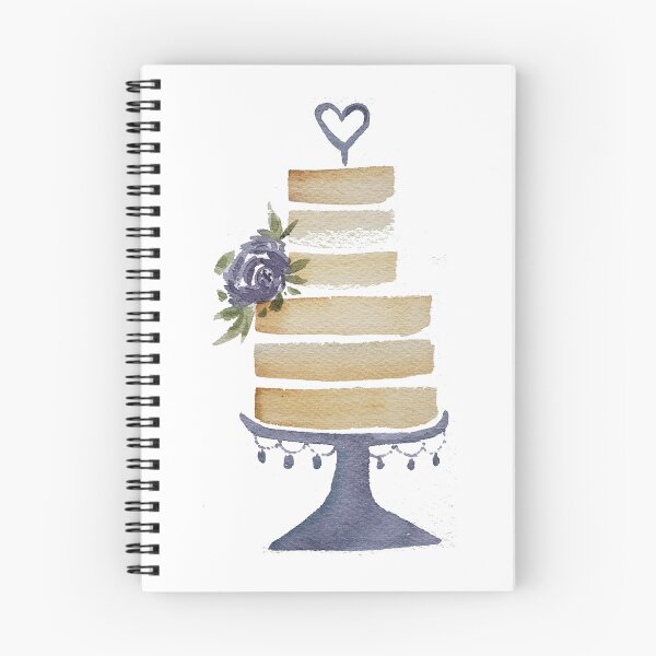 Item preview, Watercolor wedding cake designed and sold by Sarah Pryor.