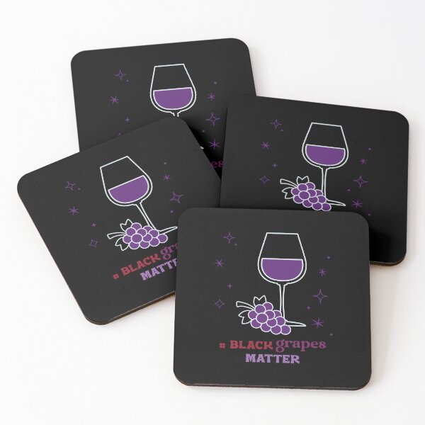 Item preview, Black grapes matter - perfect for the wine drinker designed and sold by InsultTees.