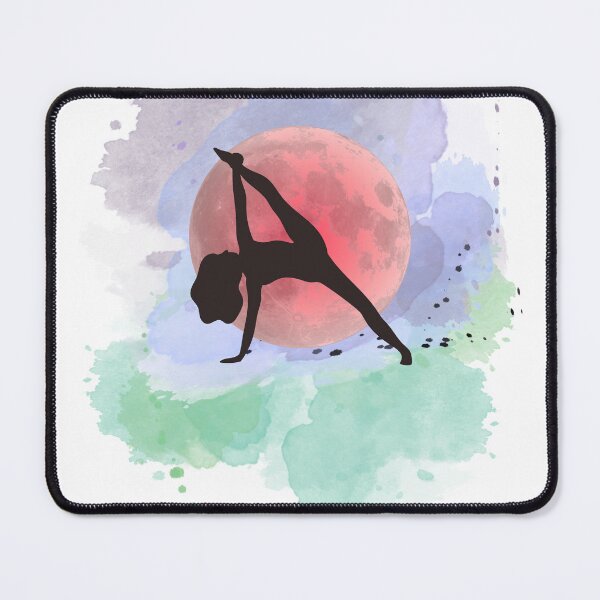 Item preview, half moon yoga pose designed and sold by Soofingscapes.