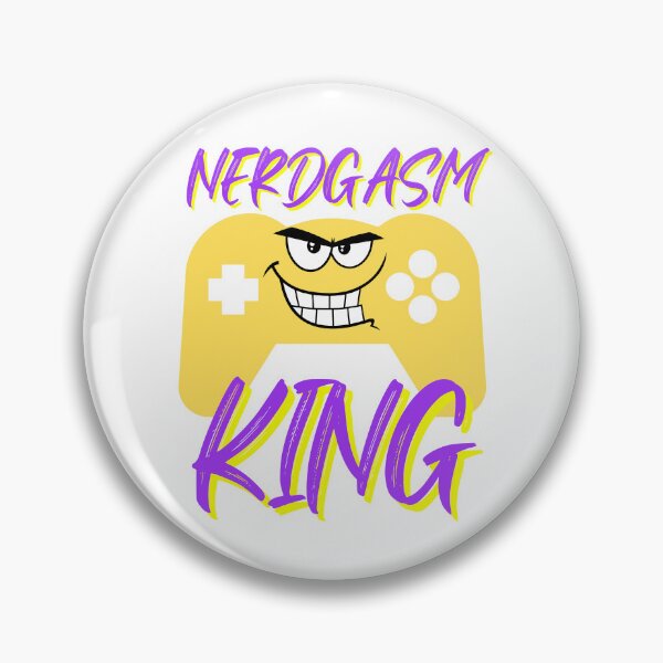 Artikelvorschau, Lustiges Gamer-Design, Nerdgasm King entworfen und verkauft von GarnersDesigns.