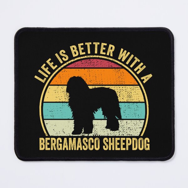 Item preview, Life is Better with a Bergamasco sheepdog Shirt, Cool Bergamasco sheepdog Dad Mom Dog Father, Bergamasco sheepdog owner Christmas birthday gift designed and sold by xlnv.