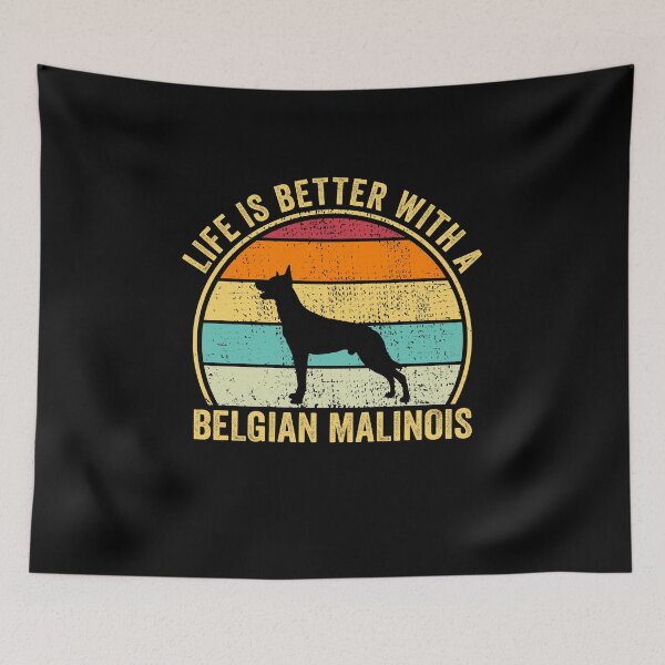 Item preview, Life is Better with a Belgian malinois Shirt, Cool Belgian malinois Dad Mom Dog Father, Belgian malinois owner Christmas birthday gift designed and sold by xlnv.