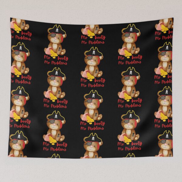 Item preview, Cute Teddy Bear Pirate Piggy Bank Funny Quote Mo' Booty Mo' Problems designed and sold by two7designs.