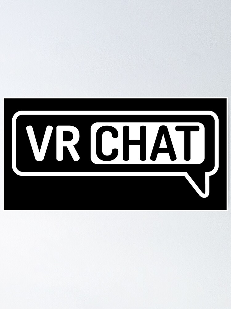 VR Chat Logo Reversed Colors Sticker for Sale by ContTraders