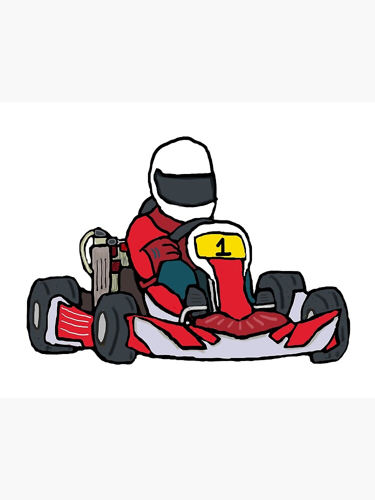 Karting Art Board Print