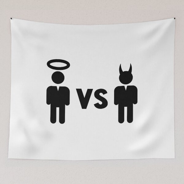 Item preview, Devil vs Angel designed and sold by raccoonbox.