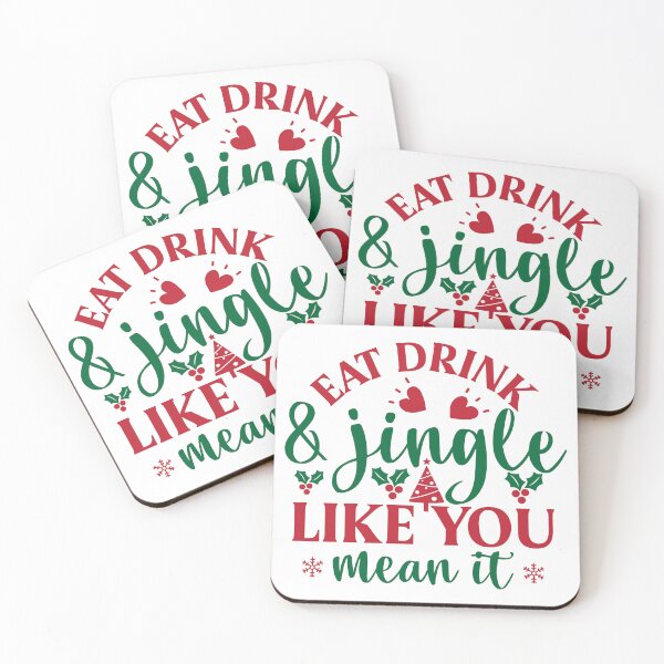 Aperçu de l'œuvre Mangez, buvez et jinglez comme vous l'entendez créée et vendue par FallInLoveCo.